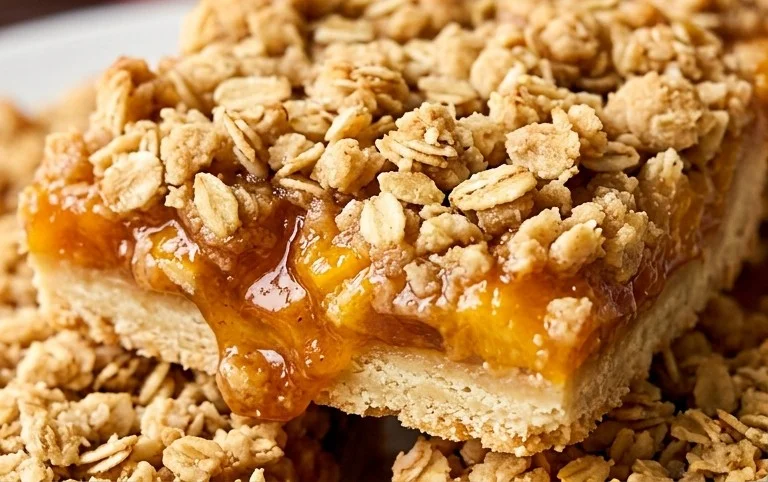 Peach Crumble Bars