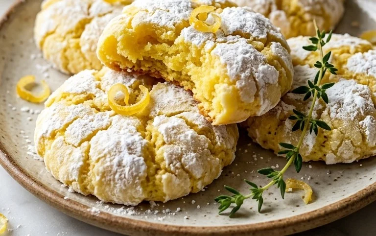 Lemon Crinkle Cookies