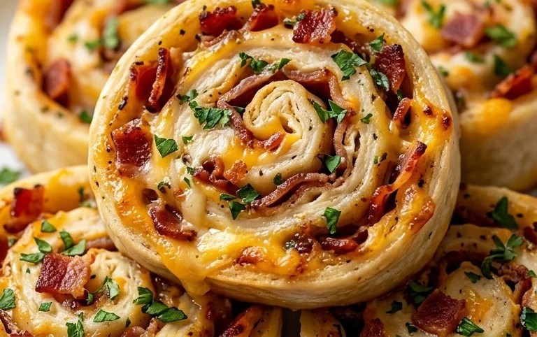 Chicken Beef Bacon Ranch Pinwheels