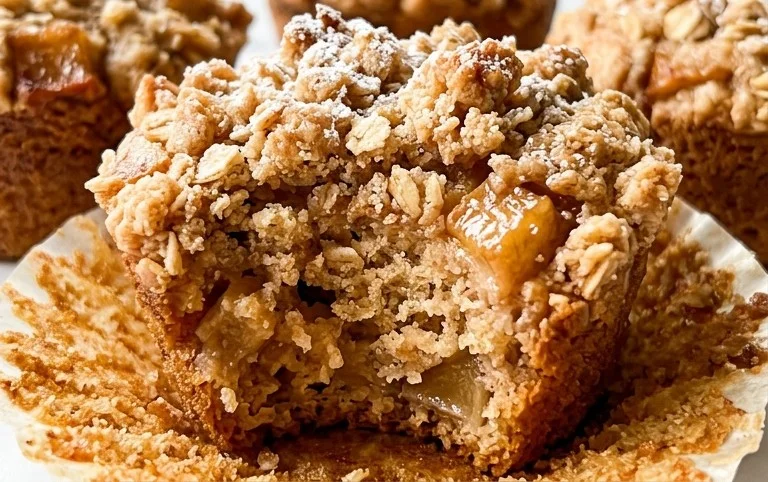 Easy Apple Crumble Muffins