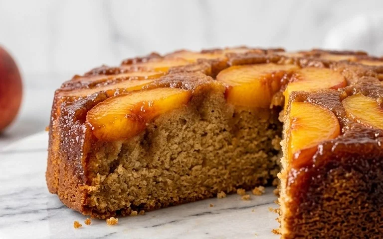 Brown Sugar Peach Cake Easy & Moist Recipe