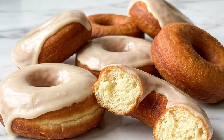 Fluffy Yeast Doughnuts-Perfectly Light & Crispy