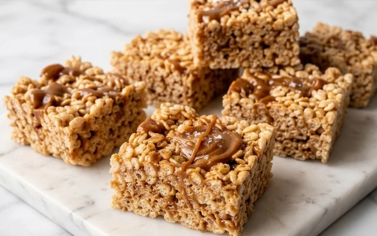 Brown Butter Dulce de Leche Rice Krispie Treats