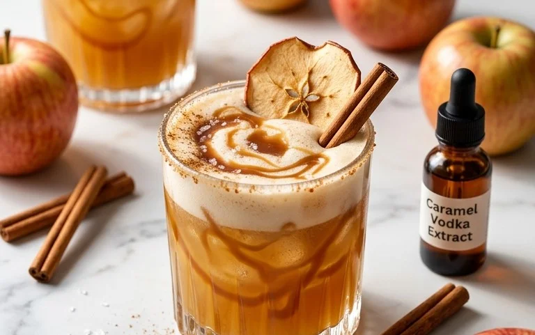 Caramel Vodka Extract Apple Cider Cocktail Recipe