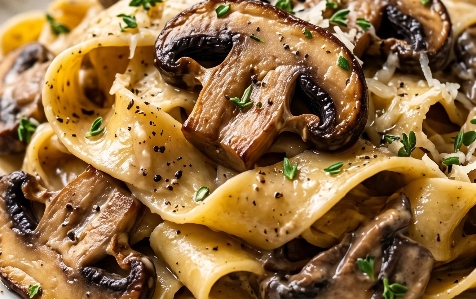Portobello Mushroom Pappardelle Recipe